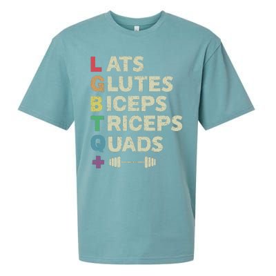 Lats Glutes Biceps Triceps Quads Lgbt Sueded Cloud Jersey T-Shirt