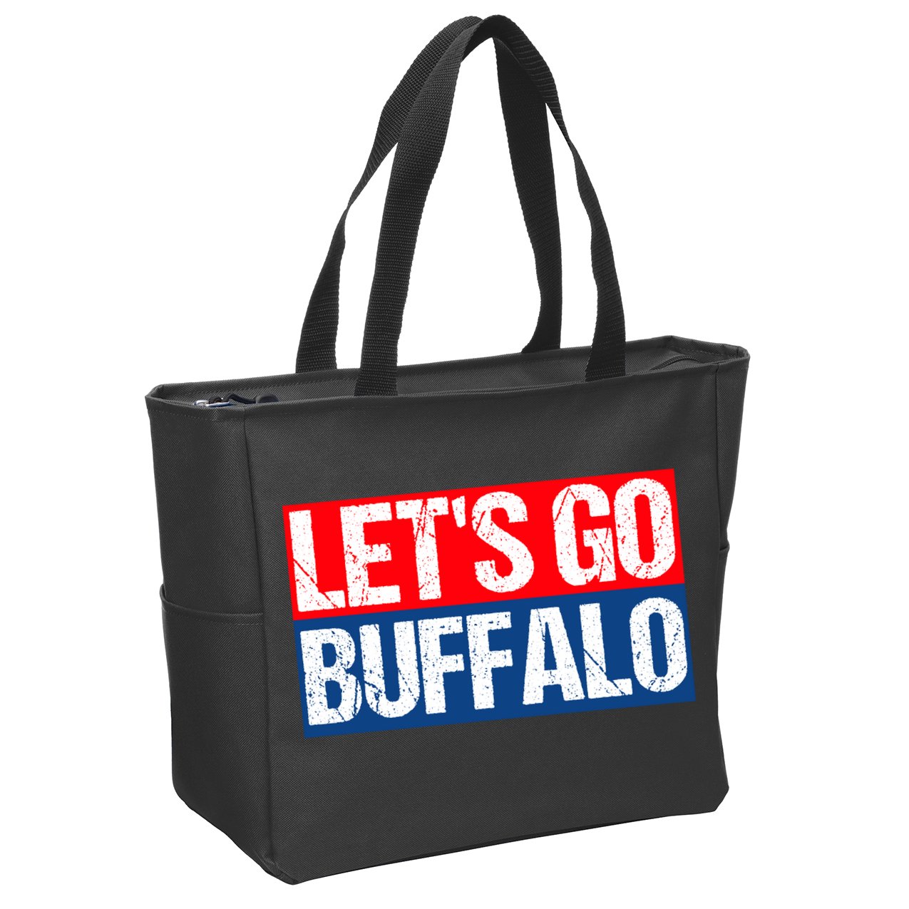 Let's Go Buffalo Zip Tote Bag