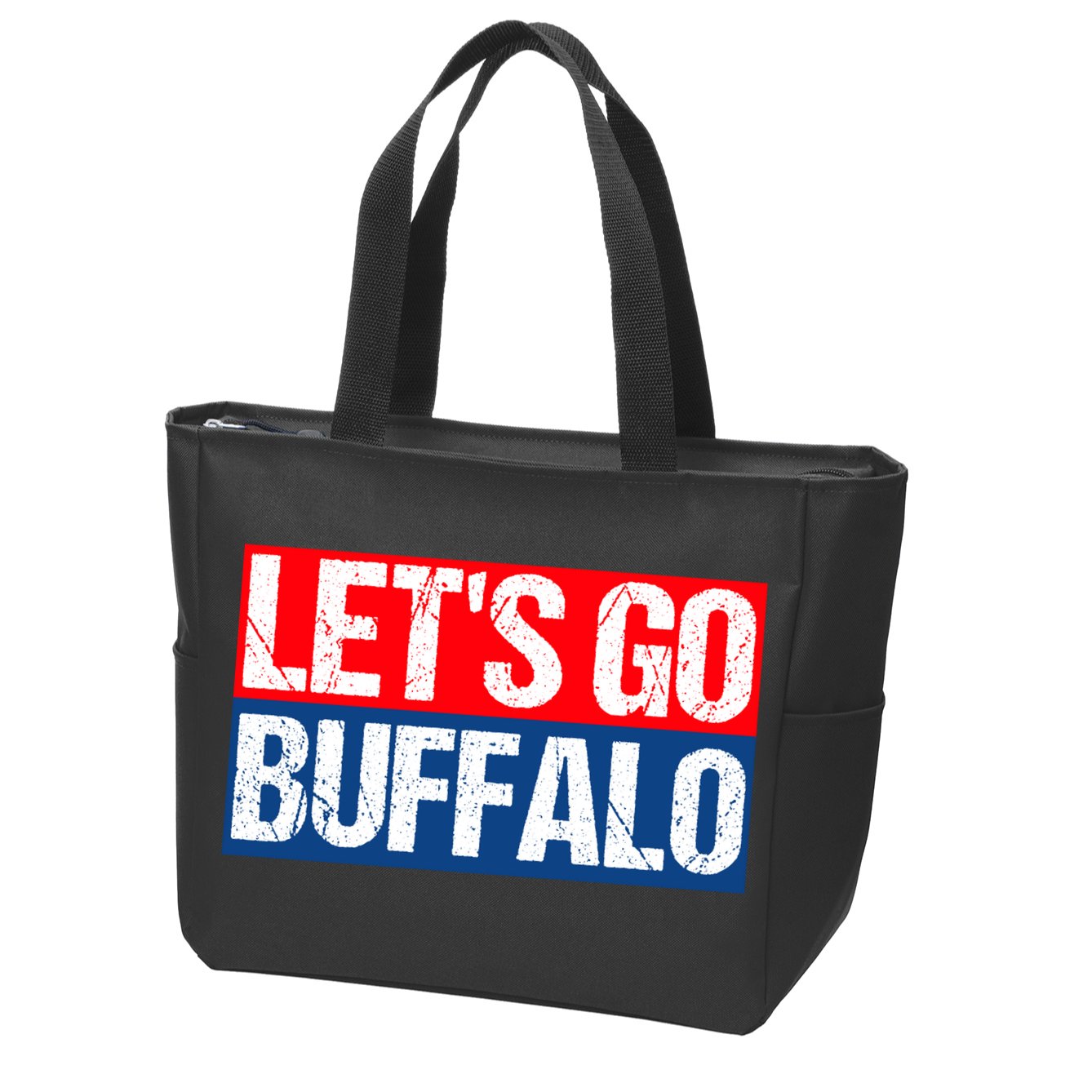 Let's Go Buffalo Zip Tote Bag