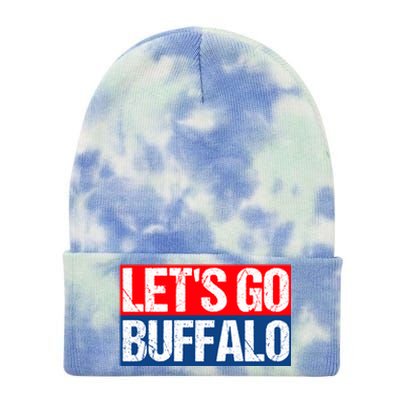 Let's Go Buffalo Tie Dye 12in Knit Beanie