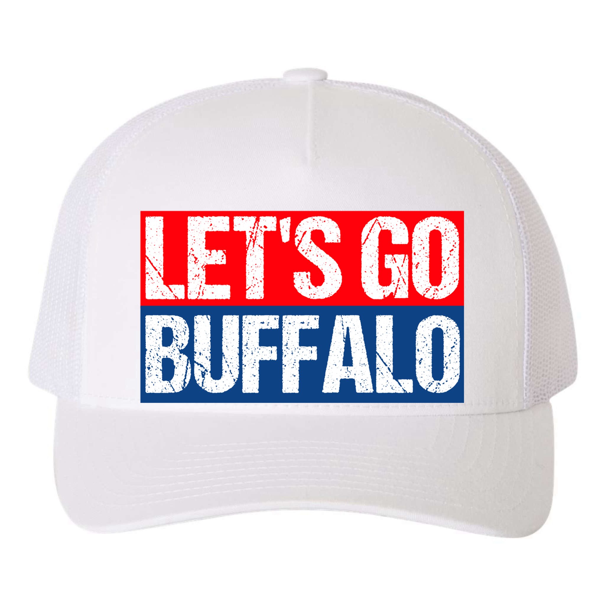 Let's Go Buffalo Yupoong Adult 5-Panel Trucker Hat