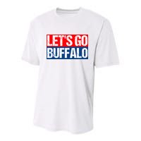 Let's Go Buffalo Youth Performance Sprint T-Shirt