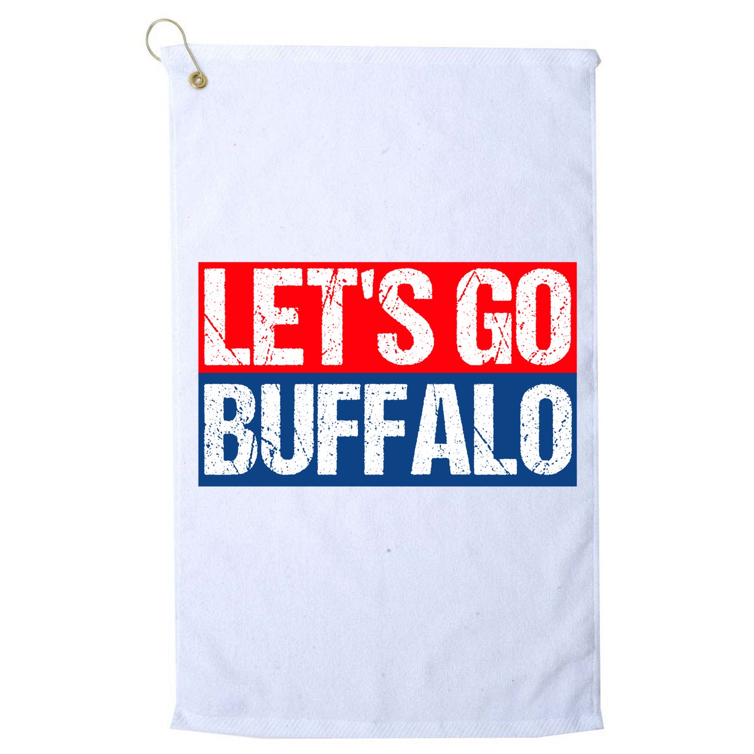 Let's Go Buffalo Golf Towel