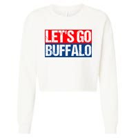 Let's Go Buffalo Cropped Pullover Crew
