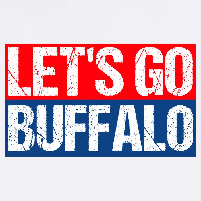 Let's Go Buffalo Cropped Pullover Crew