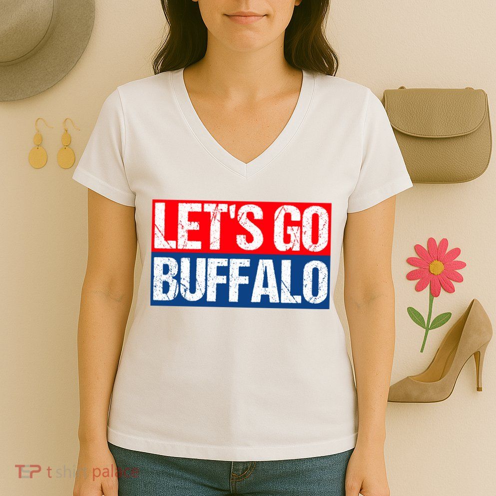 Let's Go Buffalo Women's V-Neck T-Shirt