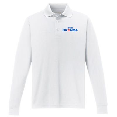 LetS Go Brenda Kamala 2024 Performance Long Sleeve Polo