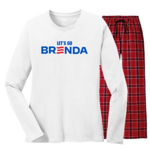 LetS Go Brenda Kamala 2024 Women's Long Sleeve Flannel Pajama Set 