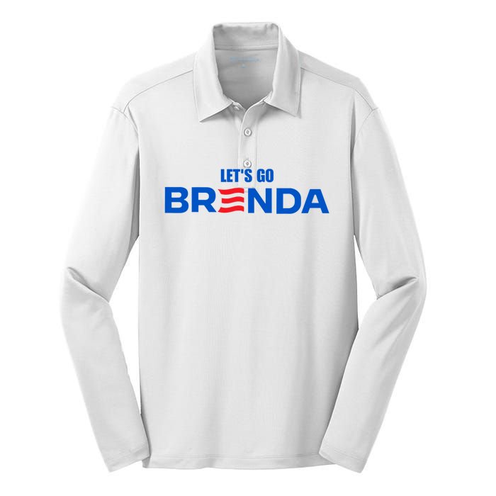 LetS Go Brenda Kamala 2024 Silk Touch Performance Long Sleeve Polo