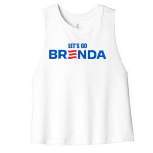 LetS Go Brenda Kamala 2024 Women's Racerback Cropped Tank