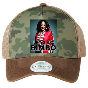 Lets Go Bimbo Funny Antti Kamala Harris Legacy Tie Dye Trucker Hat