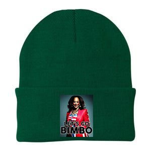 Lets Go Bimbo Funny Antti Kamala Harris Knit Cap Winter Beanie