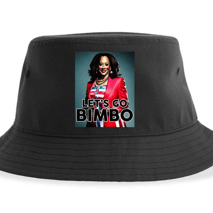 Lets Go Bimbo Funny Antti Kamala Harris Sustainable Bucket Hat