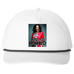 Lets Go Bimbo Funny Antti Kamala Harris Snapback Five-Panel Rope Hat