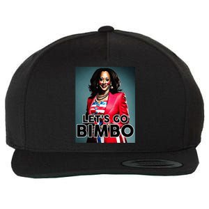 Lets Go Bimbo Funny Antti Kamala Harris Wool Snapback Cap