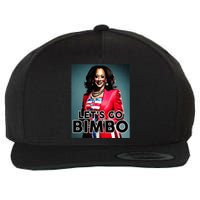 Lets Go Bimbo Funny Antti Kamala Harris Wool Snapback Cap