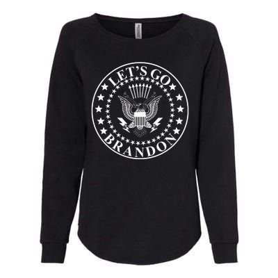 Let's Go Brandon American Seal Womens California Wash Sweatshirt