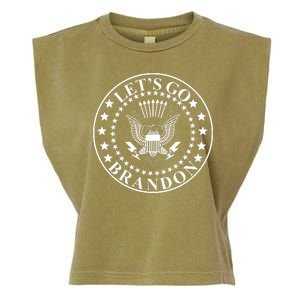 Let's Go Brandon American Seal Garment-Dyed Women's Muscle Tee