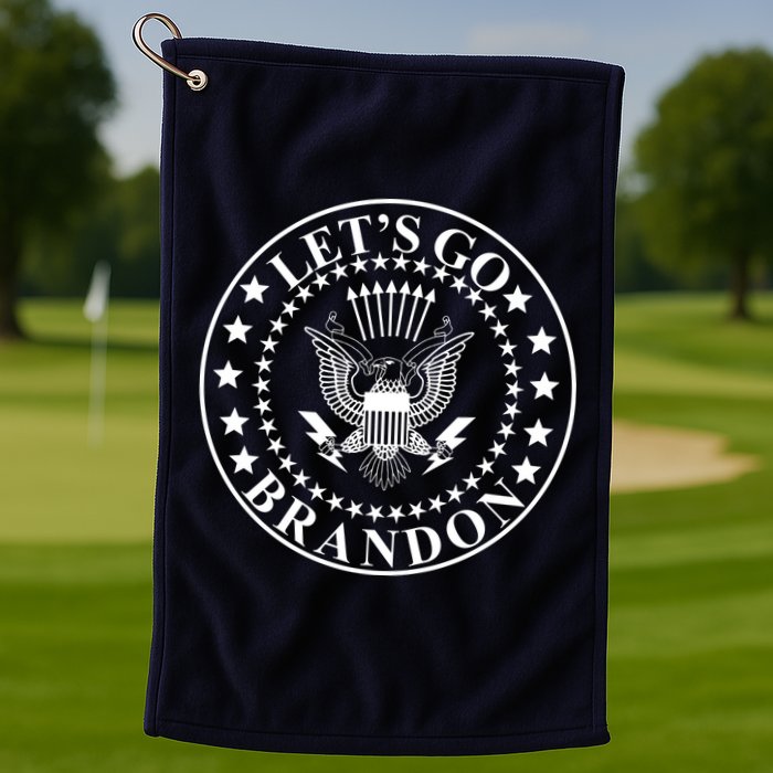 Let's Go Brandon American Seal Golf Towel