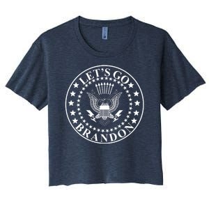 Let's Go Brandon American Seal Women's Crop Top Tee