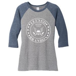 Let's Go Brandon American Seal Women's Tri-Blend 3/4-Sleeve Raglan Shirt