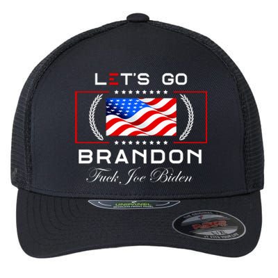 Lets Go Brandon F Joe Biden USA Flag LGBFJB LGB FJB Flexfit Unipanel Trucker Cap