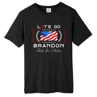 Lets Go Brandon F Joe Biden USA Flag LGBFJB LGB FJB Tall Fusion ChromaSoft Performance T-Shirt