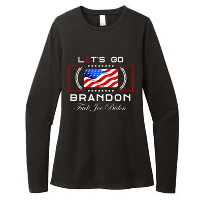 Lets Go Brandon F Joe Biden USA Flag LGBFJB LGB FJB Womens CVC Long Sleeve Shirt