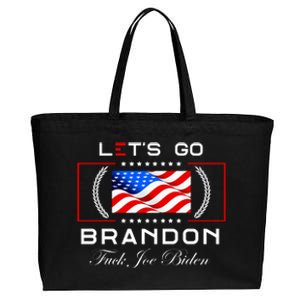 Lets Go Brandon F Joe Biden USA Flag LGBFJB LGB FJB Cotton Canvas Jumbo Tote