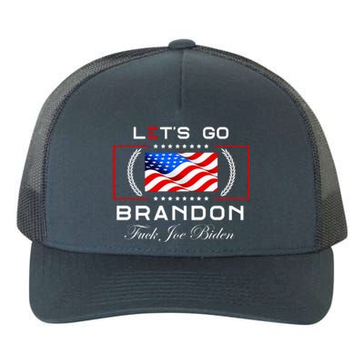 Lets Go Brandon F Joe Biden USA Flag LGBFJB LGB FJB Yupoong Adult 5-Panel Trucker Hat