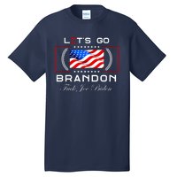 Lets Go Brandon F Joe Biden USA Flag LGBFJB LGB FJB Tall T-Shirt