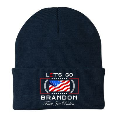 Lets Go Brandon F Joe Biden USA Flag LGBFJB LGB FJB Knit Cap Winter Beanie