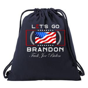 Lets Go Brandon F Joe Biden USA Flag LGBFJB LGB FJB Drawstring Bag