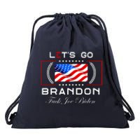 Lets Go Brandon F Joe Biden USA Flag LGBFJB LGB FJB Drawstring Bag