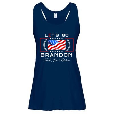 Lets Go Brandon F Joe Biden USA Flag LGBFJB LGB FJB Ladies Essential Flowy Tank