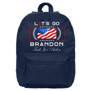 Lets Go Brandon F Joe Biden USA Flag LGBFJB LGB FJB 16 in Basic Backpack