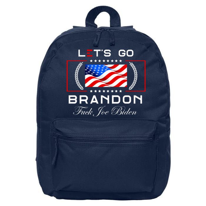 Lets Go Brandon F Joe Biden USA Flag LGBFJB LGB FJB 16 in Basic Backpack