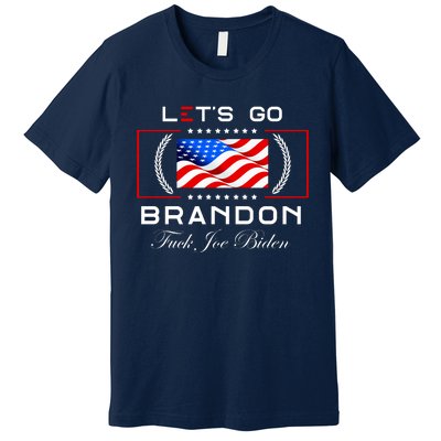 Lets Go Brandon F Joe Biden USA Flag LGBFJB LGB FJB Premium T-Shirt