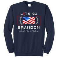 Lets Go Brandon F Joe Biden USA Flag LGBFJB LGB FJB Tall Sweatshirt