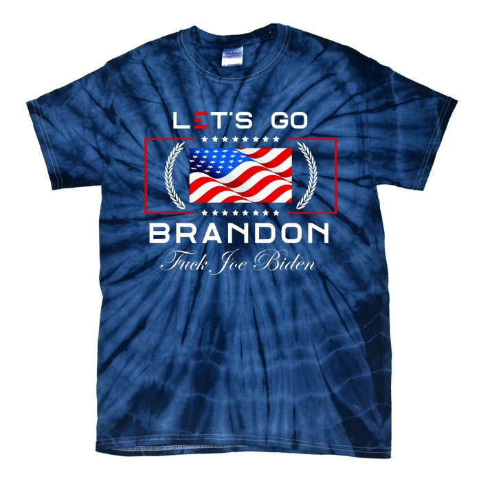 Lets Go Brandon F Joe Biden USA Flag LGBFJB LGB FJB Tie-Dye T-Shirt