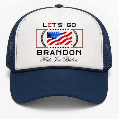 Lets Go Brandon F Joe Biden USA Flag LGBFJB LGB FJB Trucker Hat