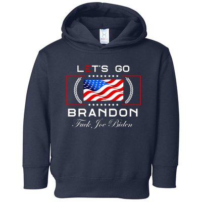 Lets Go Brandon F Joe Biden USA Flag LGBFJB LGB FJB Toddler Hoodie