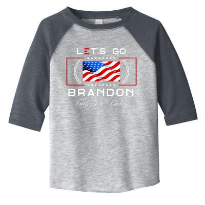 Lets Go Brandon F Joe Biden USA Flag LGBFJB LGB FJB Toddler Fine Jersey T-Shirt