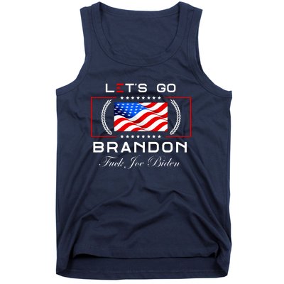 Lets Go Brandon F Joe Biden USA Flag LGBFJB LGB FJB Tank Top