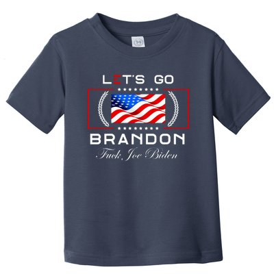 Lets Go Brandon F Joe Biden USA Flag LGBFJB LGB FJB Toddler T-Shirt