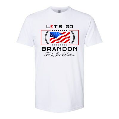 Lets Go Brandon F Joe Biden USA Flag LGBFJB LGB FJB Softstyle CVC T-Shirt