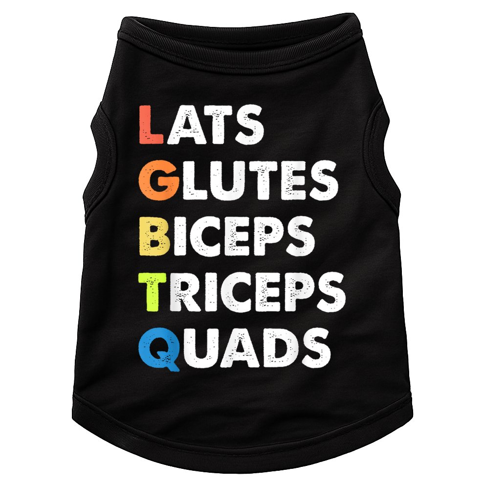 Lats Glutes Biceps Triceps Quads Funny Lgbtq Doggie Tank