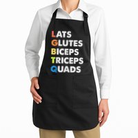 Lats Glutes Biceps Triceps Quads Funny Lgbtq Apron