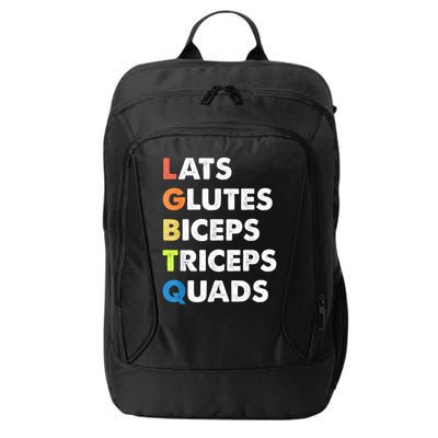 Lats Glutes Biceps Triceps Quads Funny Lgbtq City Backpack