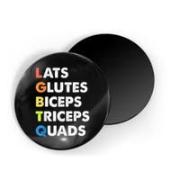 Lats Glutes Biceps Triceps Quads Funny Lgbtq Magnet